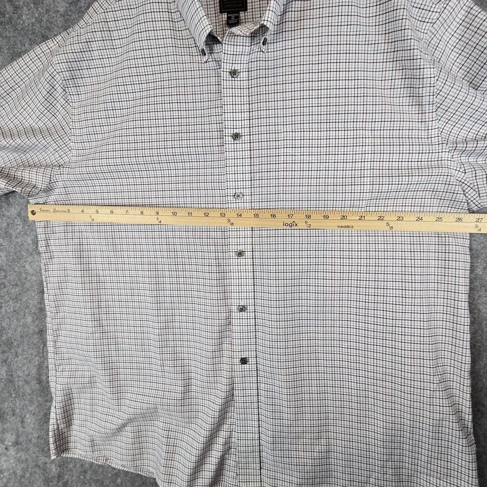 Jos A Bank Shirt Mens 2XL Tattersall Check Traveler Button Down Long Sleeve - Picture 6 of 13